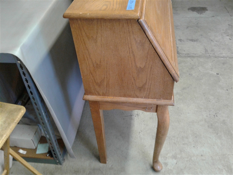 Vintage Slant Front Secretary Desk