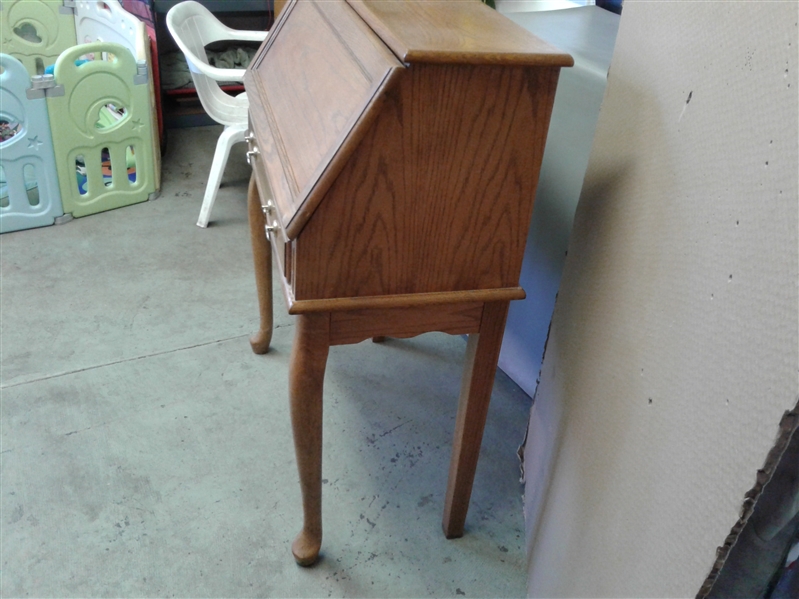 Vintage Slant Front Secretary Desk