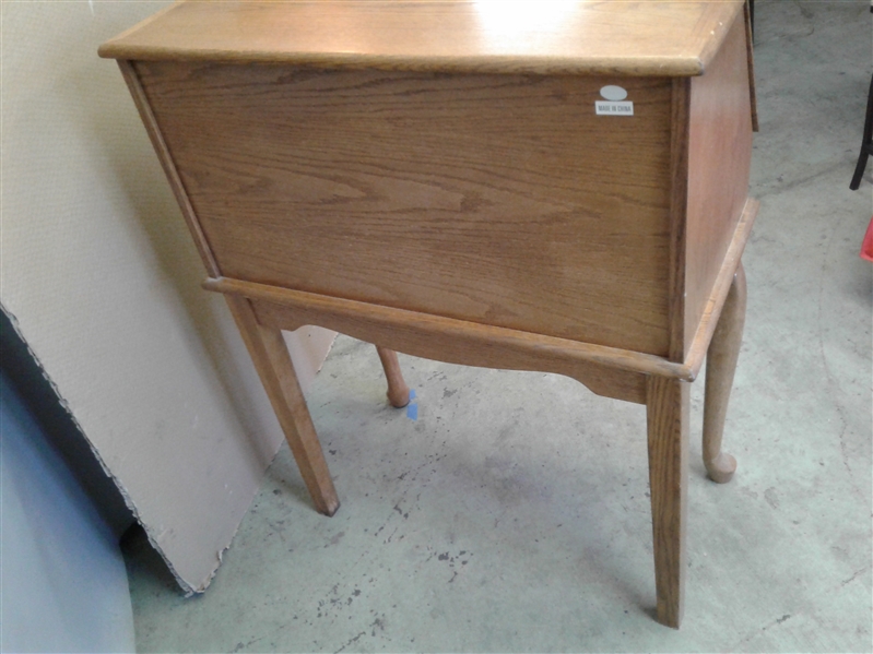 Vintage Slant Front Secretary Desk