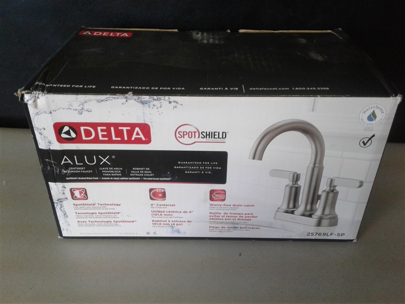  Delta Alux SpotShield Brushed Nickel 2-handle Widespread Bathroom Faucet