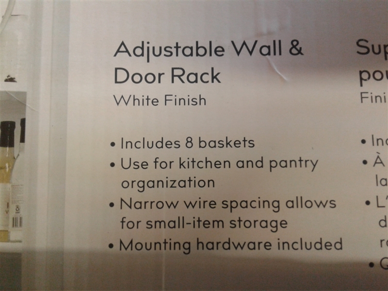 Style Selections Adjustable Wall & Door rack
