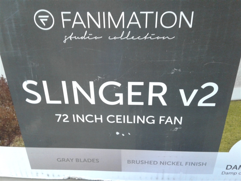 Fanimation Slinger v2 72 Ceiling Fan w/Light