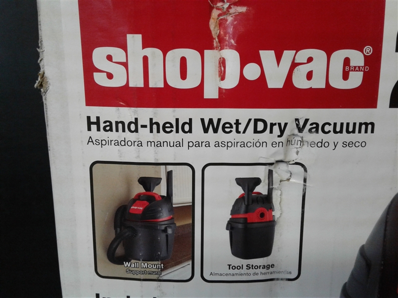 Shop-Vac Hand-held Wet/Dry Vacuum 2.5 Gallon