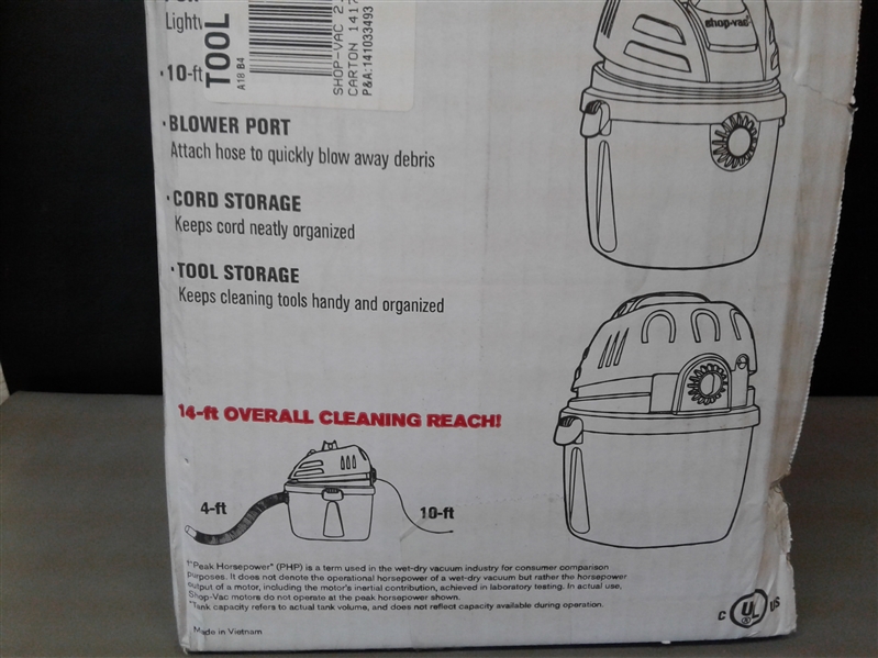 Shop-Vac Hand-held Wet/Dry Vacuum 2.5 Gallon