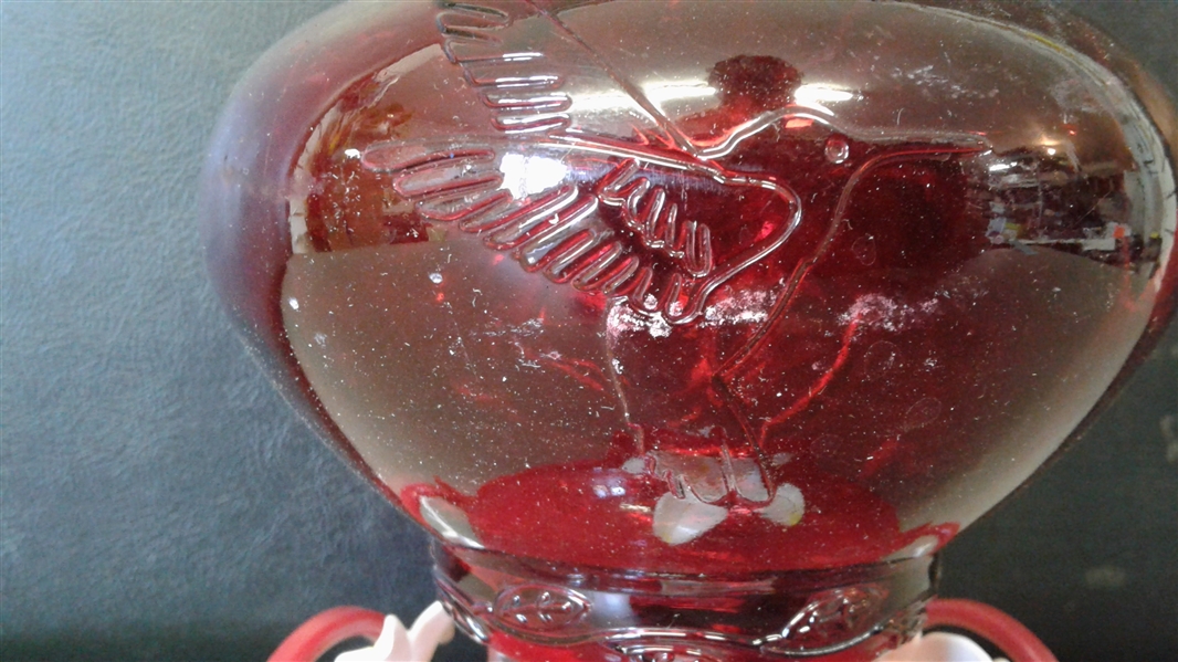 Glass 8 Hummingbird Feeder 