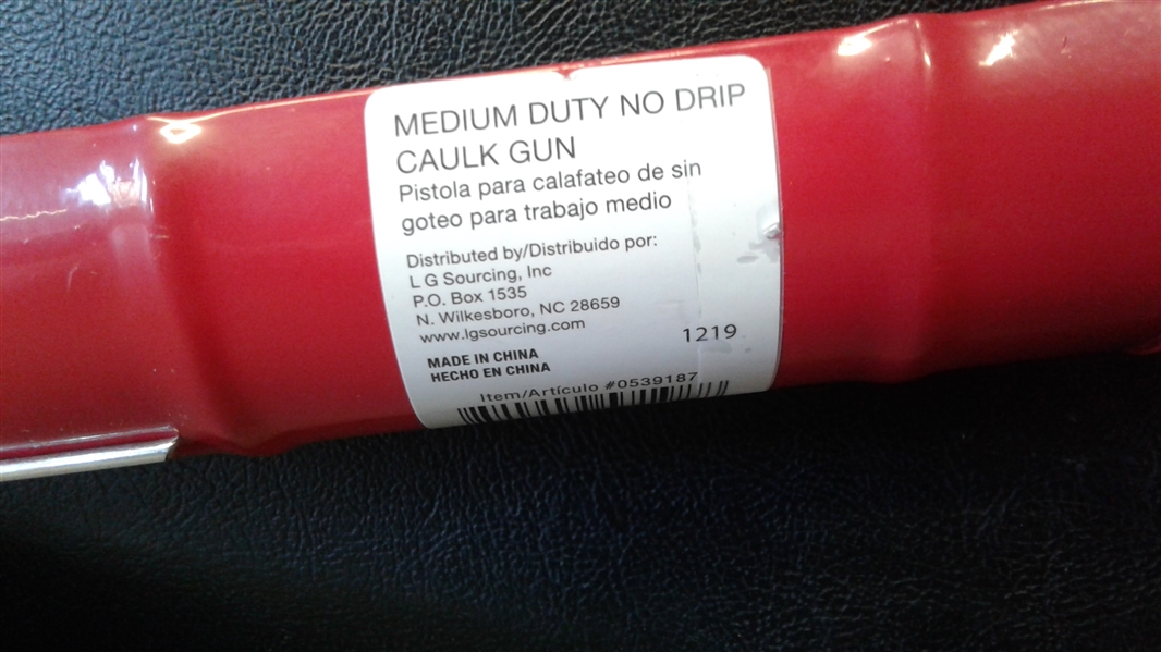 Medium Duty No Drip Caulk Gun