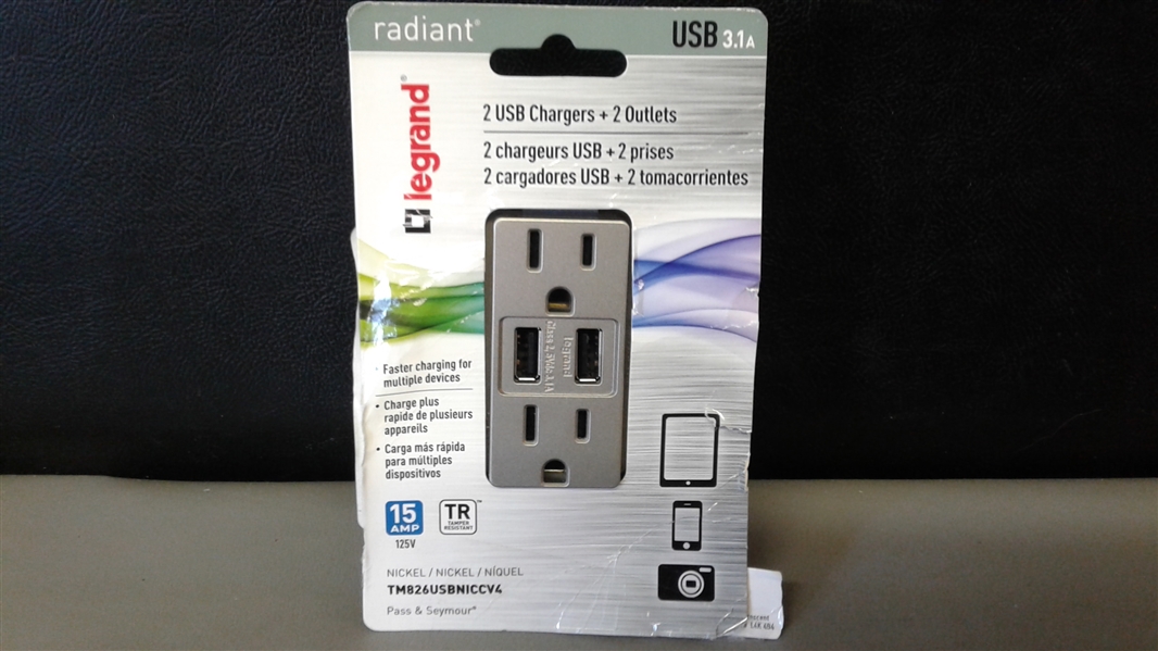 Legrand Radiant 15 Amp Decorator Wall Outlet