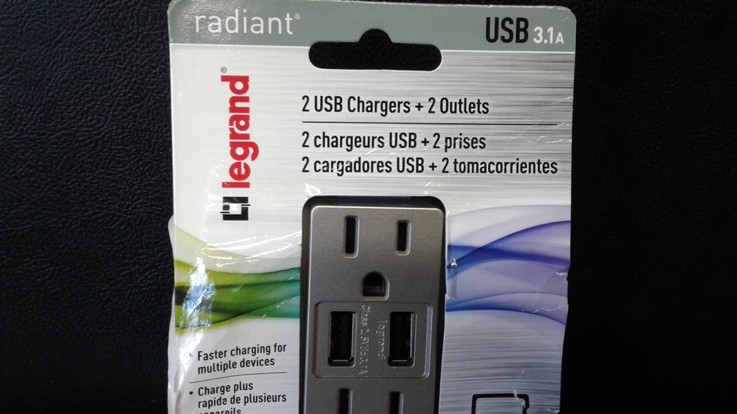 Legrand Radiant 15 Amp Decorator Wall Outlet