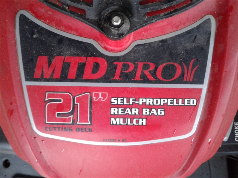 Honda MTD Pro Mower and Gas Can