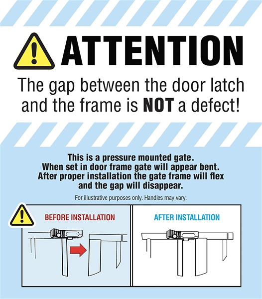 Regalo Extra Wide Metal Walk-Through Safety Gate