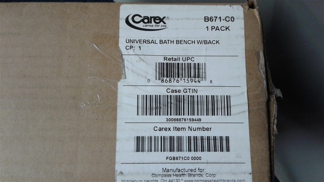  Carex Bath Seat And Shower Chair With Back