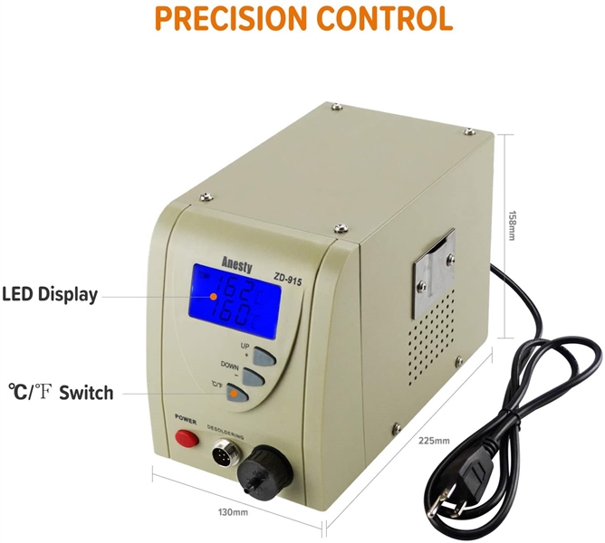 Anesty ZD-915 Pro Digital Vacuum Desoldering Station