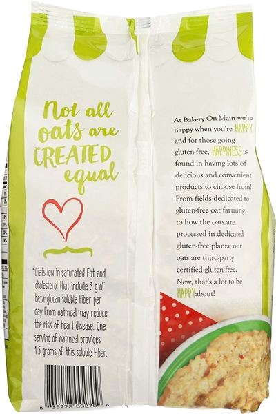 Bakery On Main Gluten-Free, Non-GMO Happy Oats, Rolled, 24 Ounce (Pack of 4)