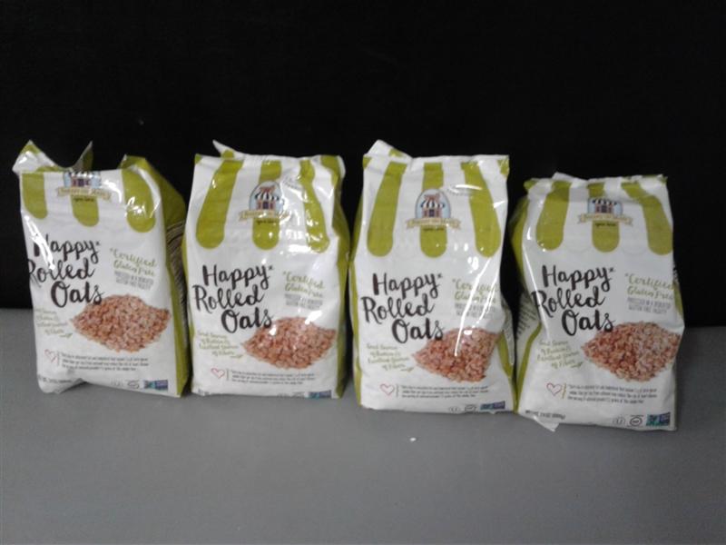 Bakery On Main Gluten-Free, Non-GMO Happy Oats, Rolled, 24 Ounce (Pack of 4)