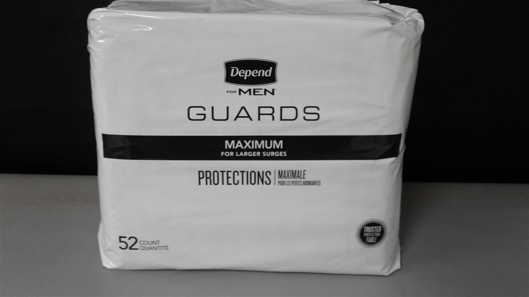 Depend Men Guards Maximum Absorbency - 52 ct