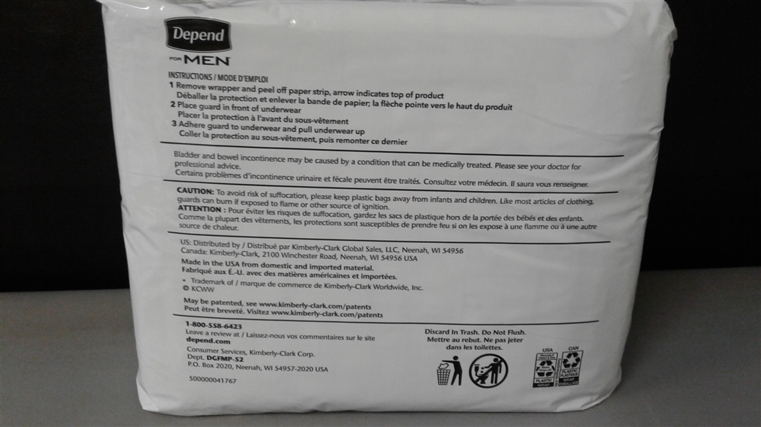 Depend Men Guards Maximum Absorbency - 52 ct