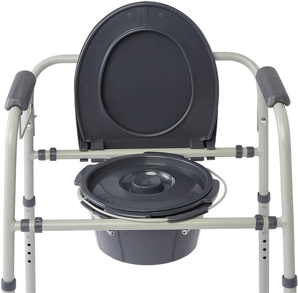 Medline Steel 3 in 1 Bedside Toilet