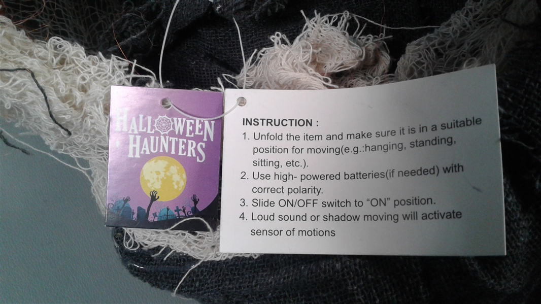 Halloween Haunters Animated Skeleton Groundbreaker with Moving Head and Arms