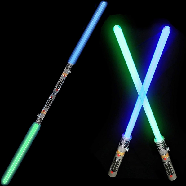  2-in-1 LED Light Up Swords Set