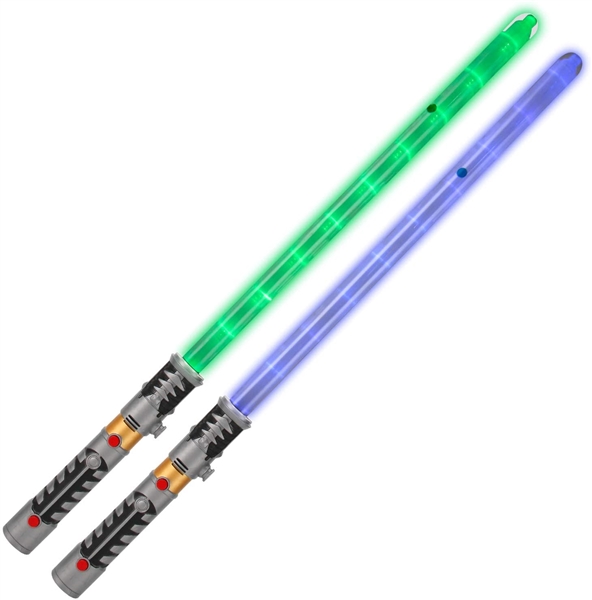  2-in-1 LED Light Up Swords Set