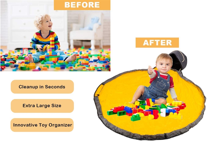 Toy Storage Container with Playmat