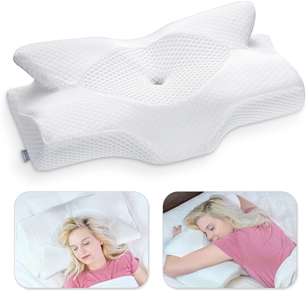 Lot Detail - Coisum Back Sleeper Cervical Pillow w/Breathable Cover