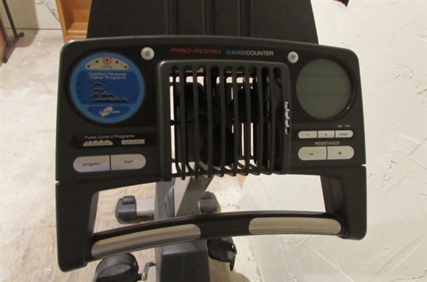 PRO FORM XP 90 RECUMBENT BIKE