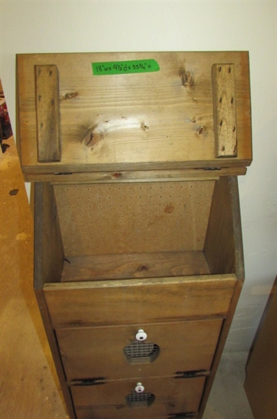 WOOD VEGGIE BIN