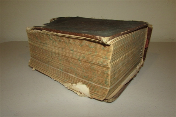 ANTIQUE DICTIONARY AND HEALTH BOOK