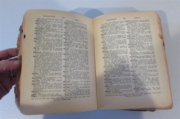 ANTIQUE DICTIONARY AND HEALTH BOOK