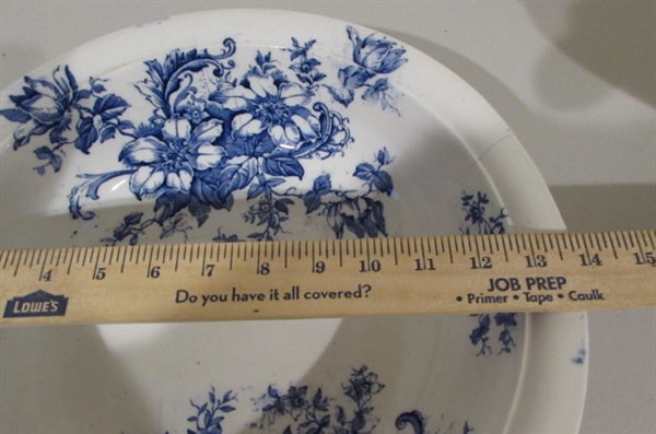 ROYAL CRAWFORD AND FASHODA BEAUTIFUL BLUE CHINA PIECES