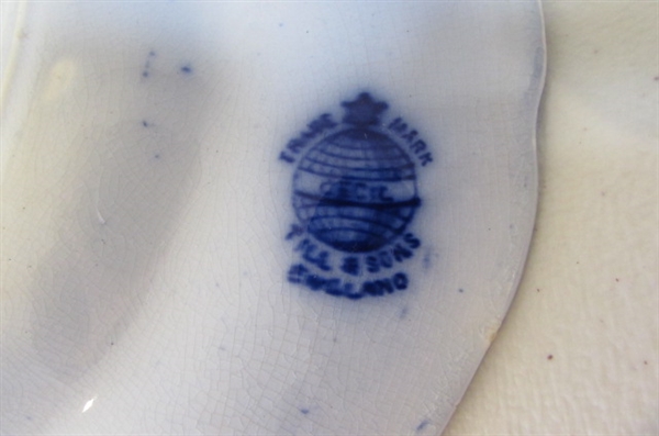 BLUE AND WHITE TRANSFERWARE & DELFTWARE