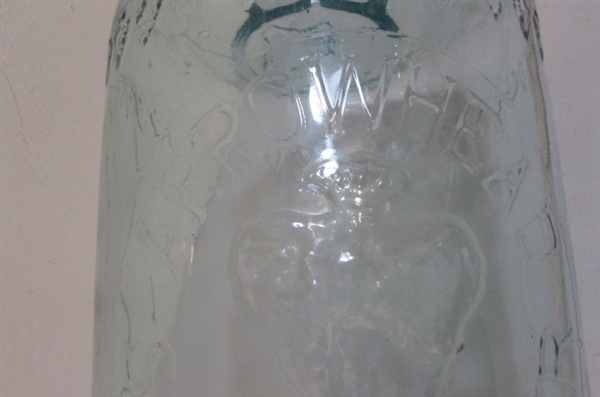 VINTAGE 5 GAL GLASS WATER BOTTLE ARROWHEAD SPRING WATER