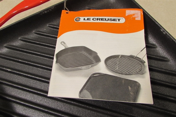 LE CREUSET ENAMELED CAST IRON PANINI PRESS