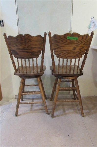 BARSTOOLS WITH CUSHIONS (2)