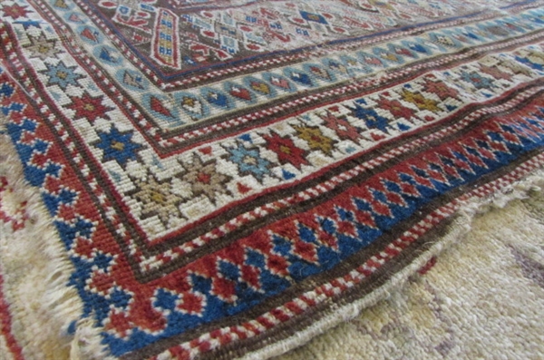 SMALL HANDWOVEN WOOL AREA RUG