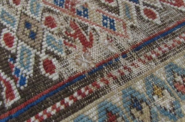 SMALL HANDWOVEN WOOL AREA RUG