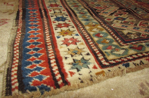 SMALL HANDWOVEN WOOL AREA RUG