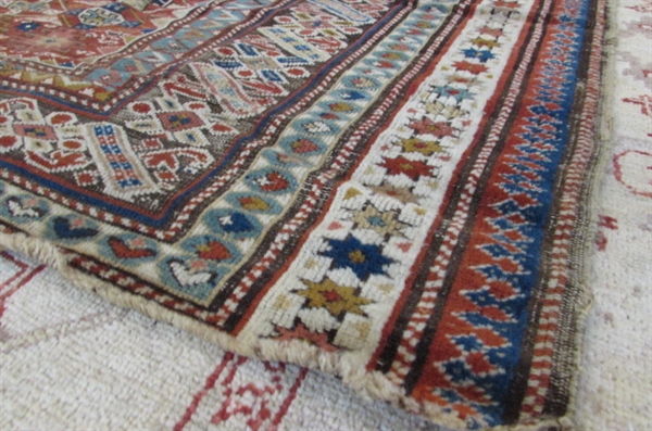 SMALL HANDWOVEN WOOL AREA RUG