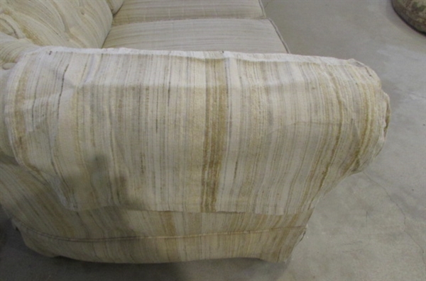 TAN FABRIC COUCH