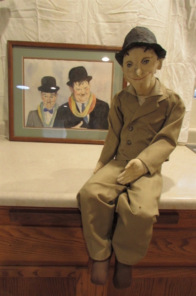 STUFFED VINTAGE LAUREL FROM LAUREL AND HARDY