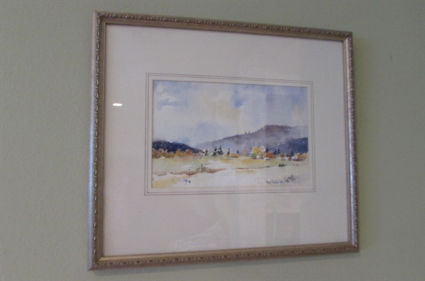 1996 PRINT MATTED IN GOLD TONE FRAME BY VIRGIL HARTON