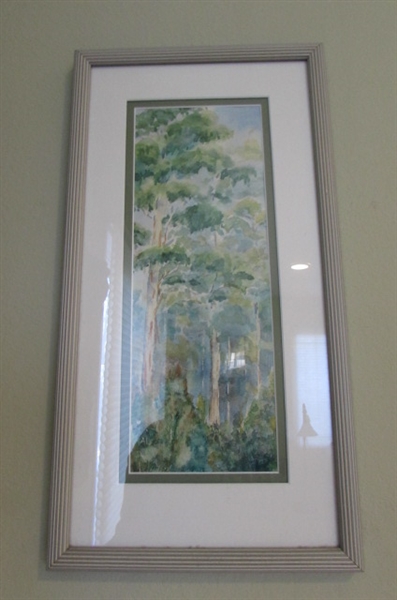 TREE PRINT IN MATTED FRAME