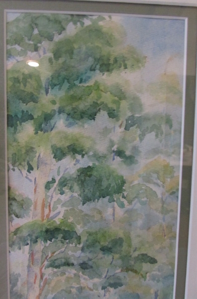 TREE PRINT IN MATTED FRAME