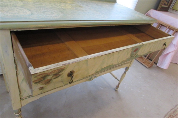 ANTIQUE HAND PAINTED MUSHROOM THEME BUFFET