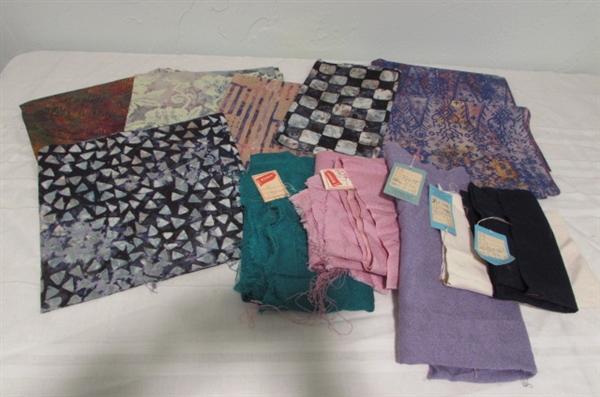 BATIK AND VINTAGE SILK FABRIC