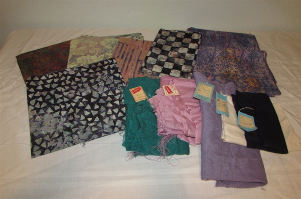 BATIK AND VINTAGE SILK FABRIC