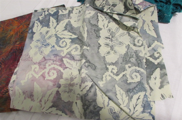 BATIK AND VINTAGE SILK FABRIC