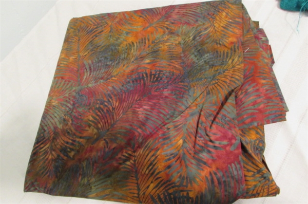 BATIK AND VINTAGE SILK FABRIC