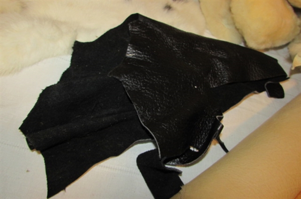 SHEEPSKINS AND LEATHER PIECES